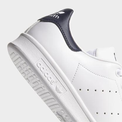adidas Stan Smith Blanc / Blanc - Bleu marine