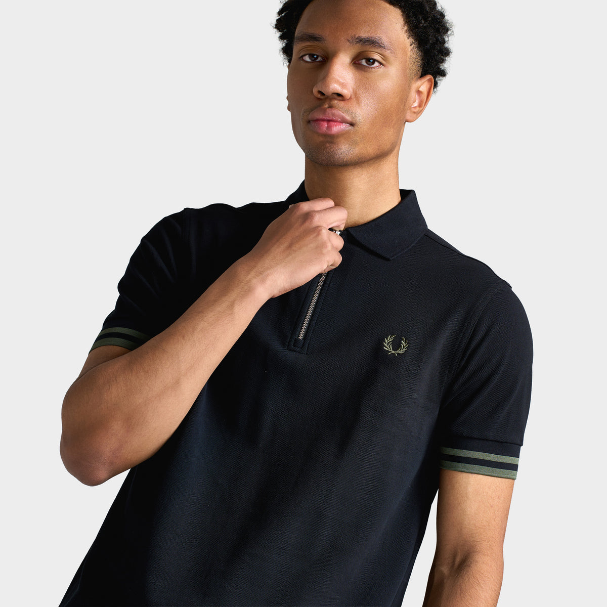 Fred Perry Bold Tipped Polo / Black