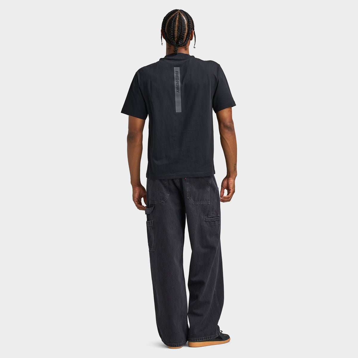 Fred Perry Reflective Print Tee / Black