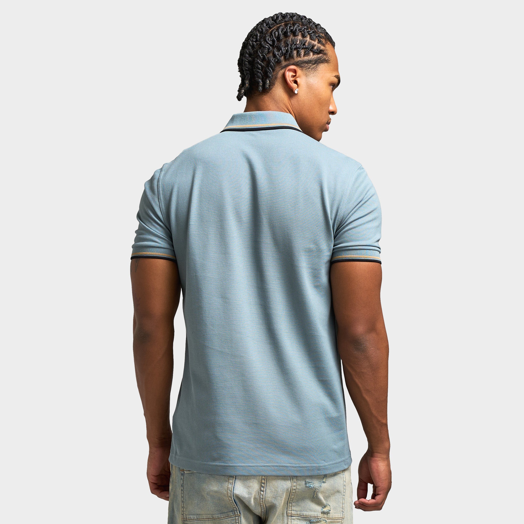 Fred Perry Twin Tipped T-Shirt Stockport Blue / Warm Stone - Black