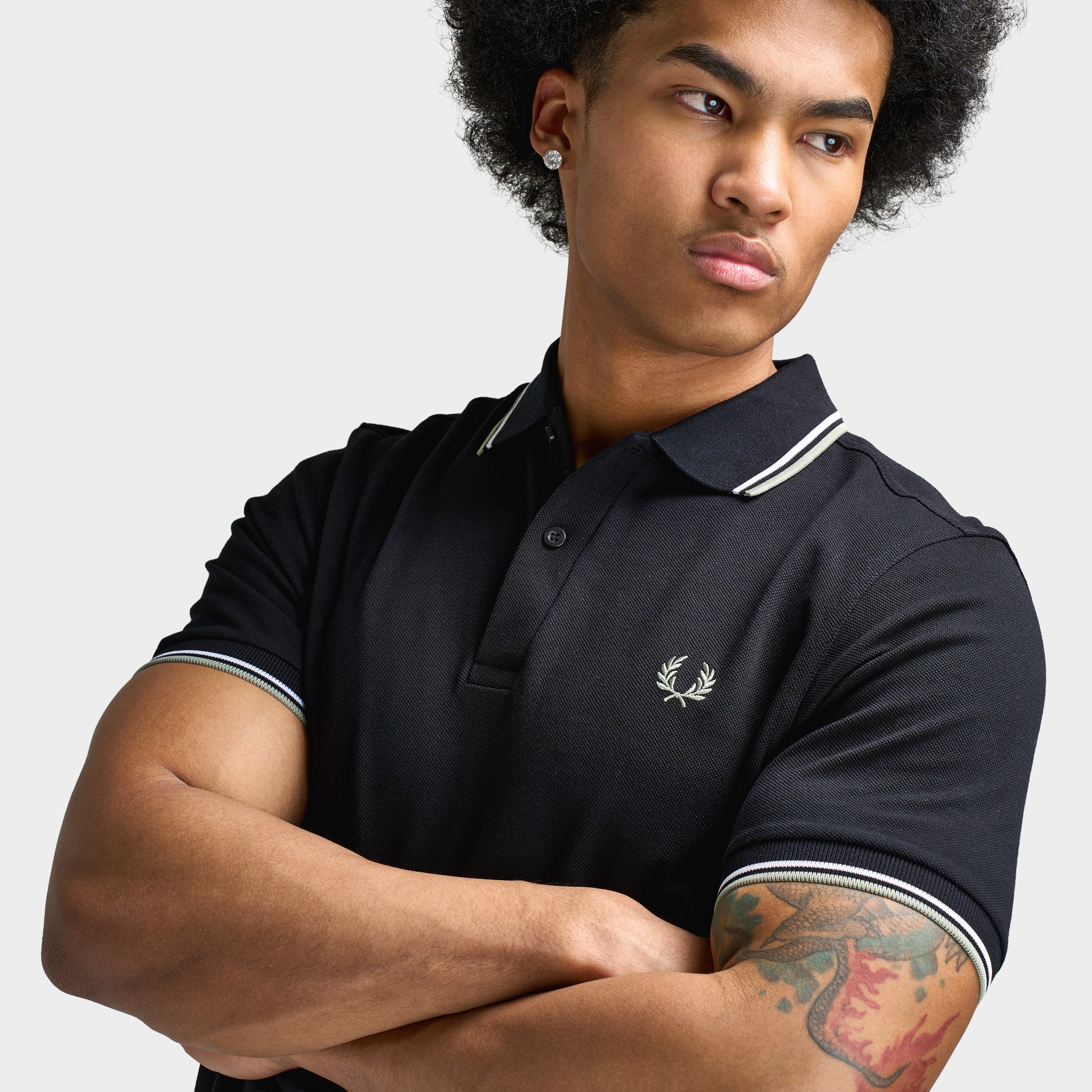 さ*す様 ⭐︎極レア⭐︎ BEAMS✖️FRED PERRY ブラック 半袖ジッ BEAMS (BEAMS) [Special order] FRED PERRY / Pique short sleeve