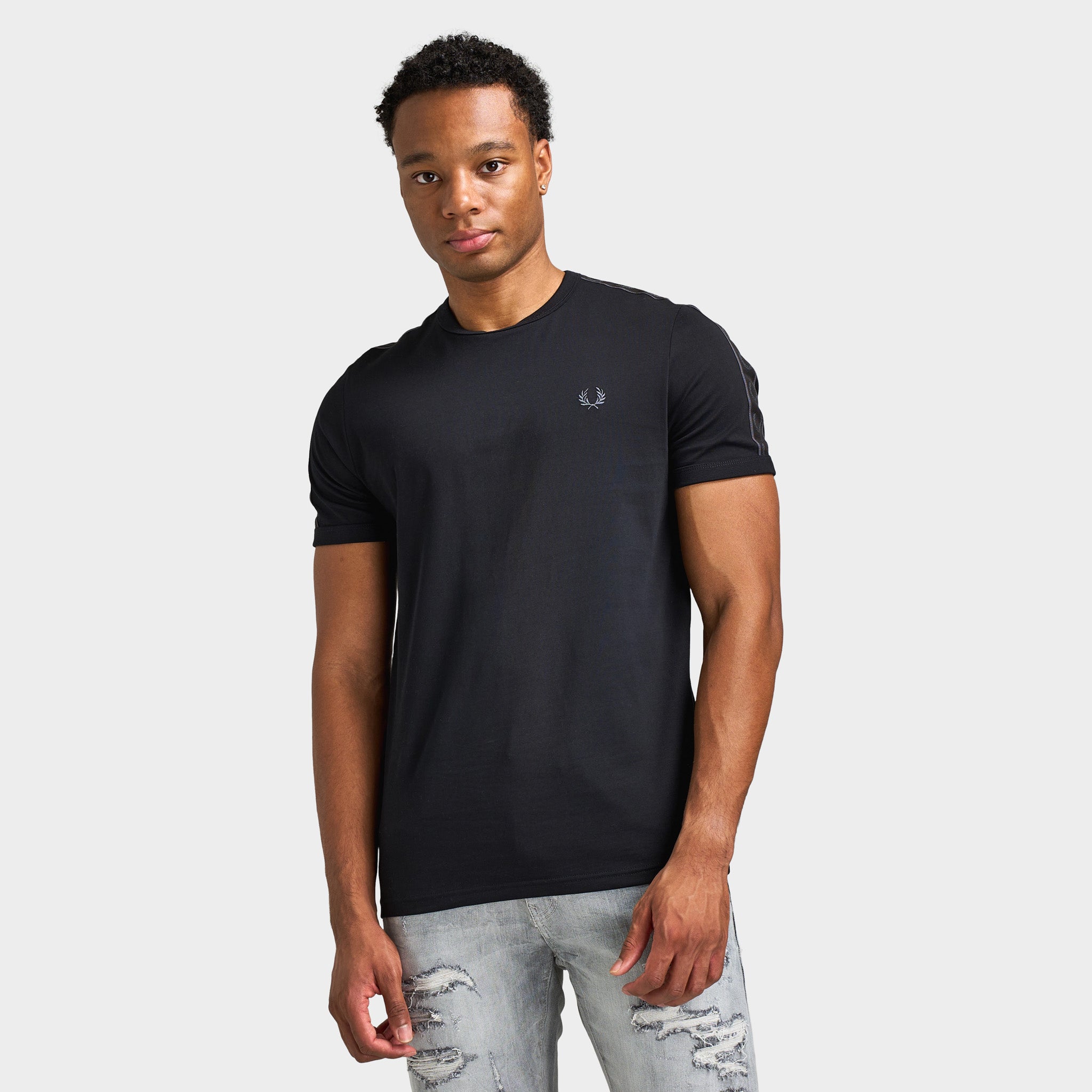 Fred Perry Contrast Tape Ringer T-shirt / Black – JD Sports Fred Perry Contrast Tape Ringer T-shirt / Black – JD Sports