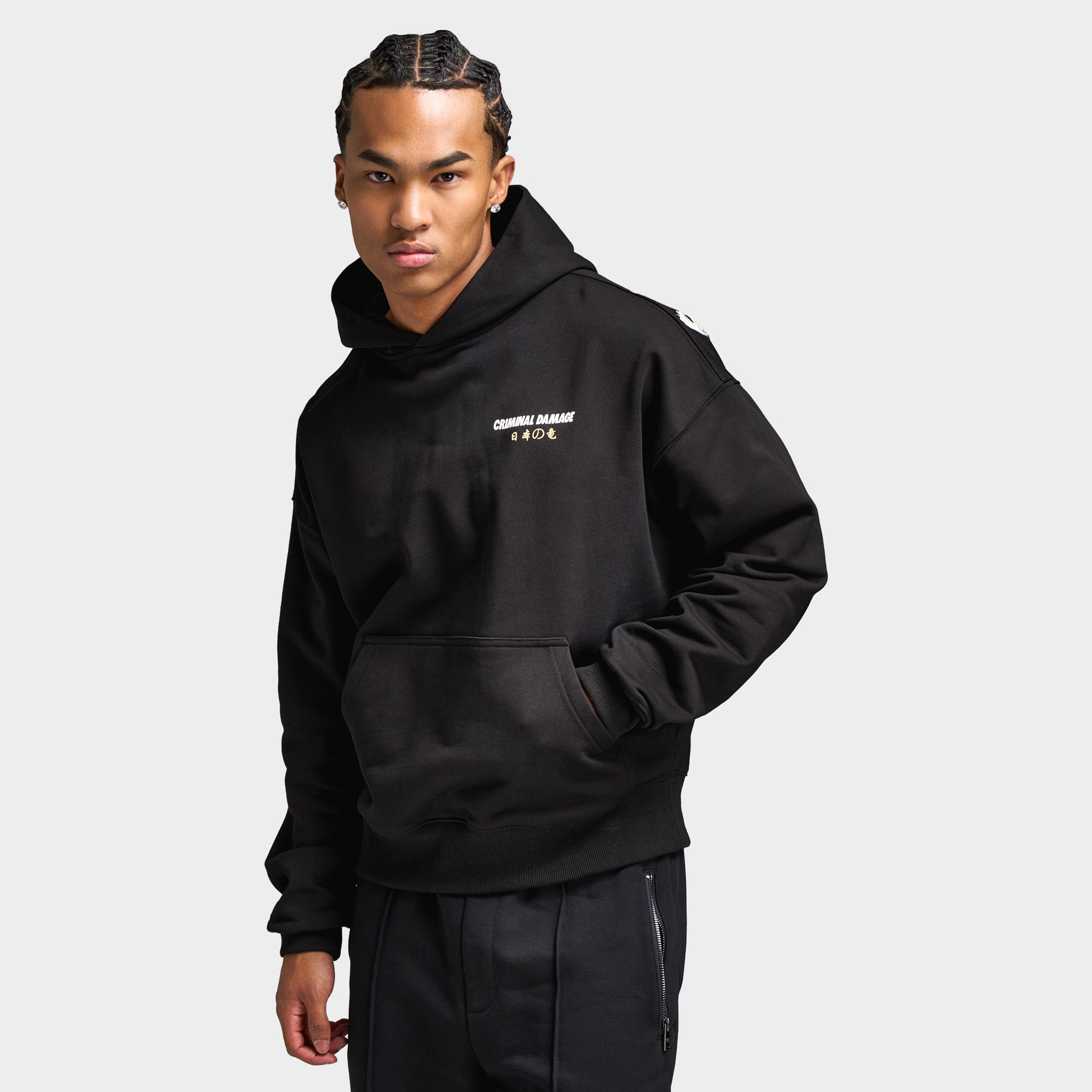 パーカー Ameri Vintage Cut off damage hoodie Criminal Damage Destroyed CD Hoodie / Black – JD Sports
