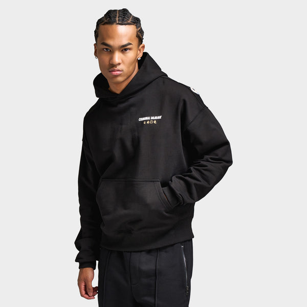 トップス MIRROR9 Damage layered hoodie Broken Promises Unforgiven Black Hoodie | Zumiez