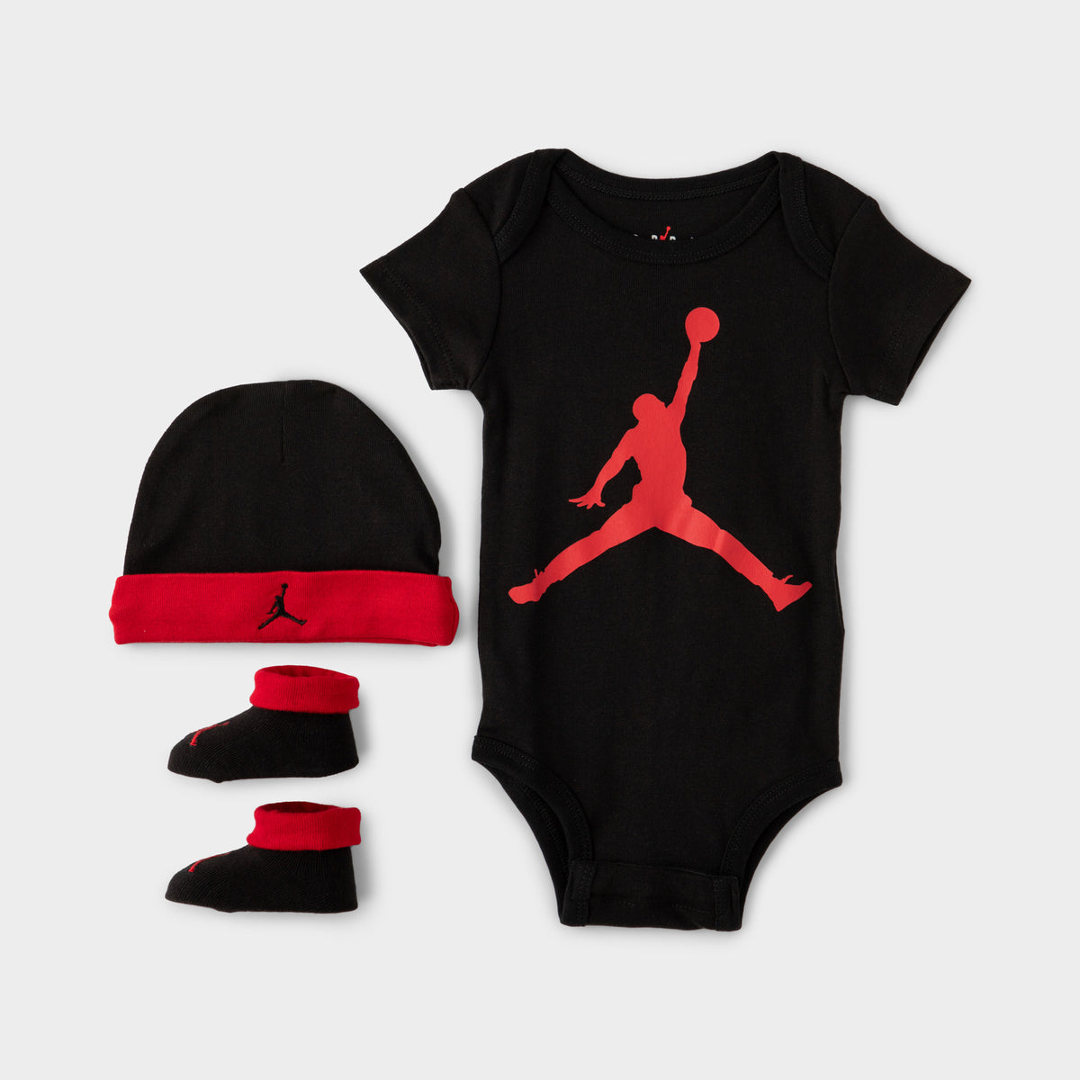 Jordan Infants' Jumpman 3-Piece Box Set Black / Gym Red | JD Sports Canada