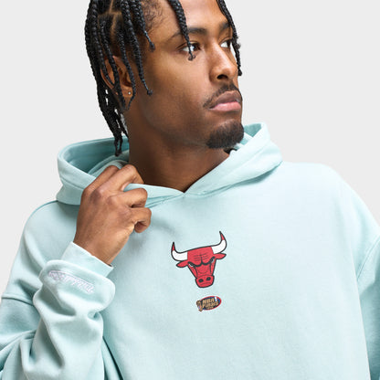 Mitchell & Ness Bulls Arch Boxy Chandail à capuche / Bleu clair