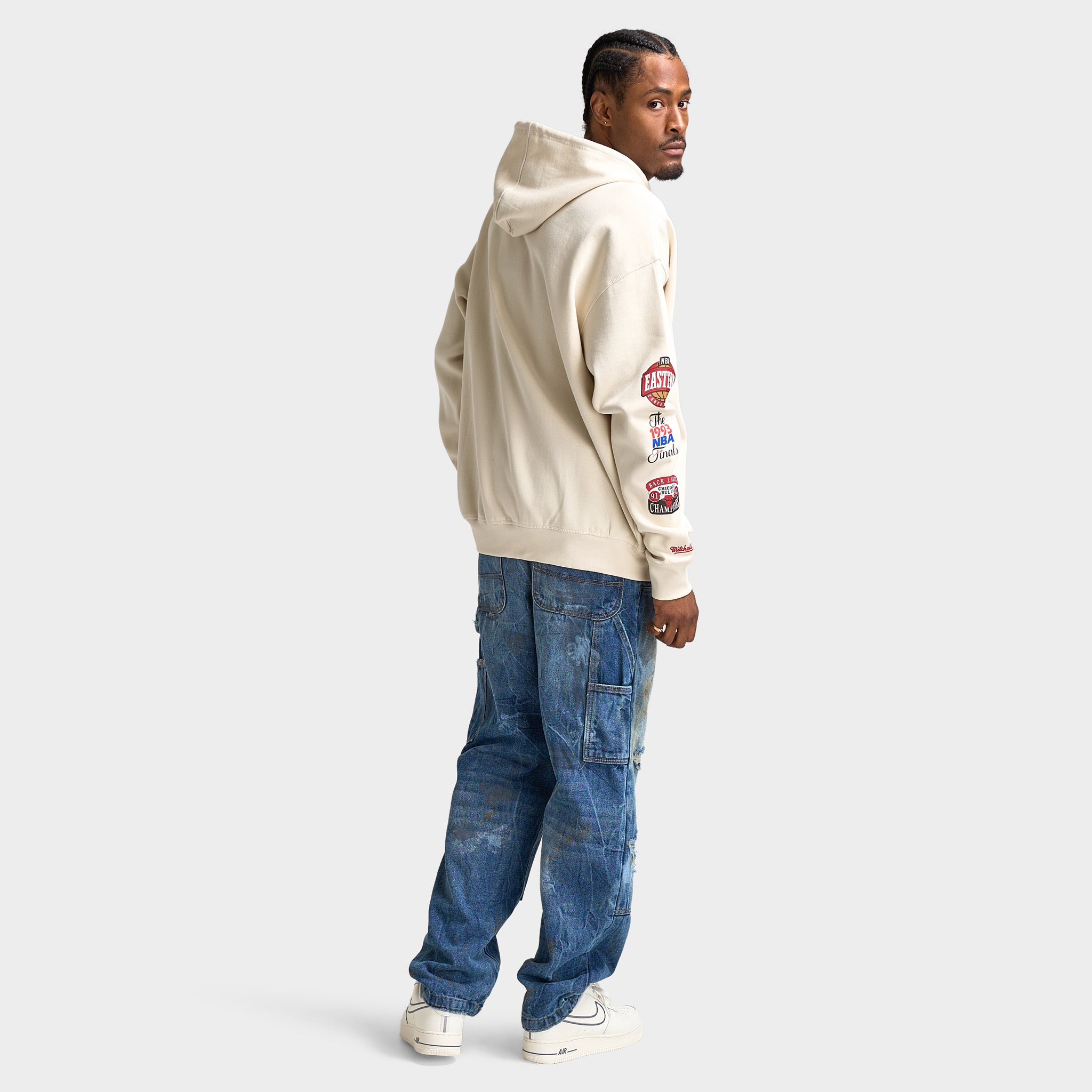 Mitchell & Ness Chicago Bulls Hoodie / Vintage White – JD Sports