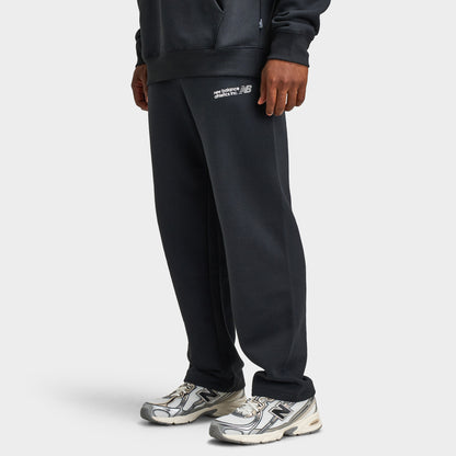 New Balance Tone Logo Open Hem Pants / Black