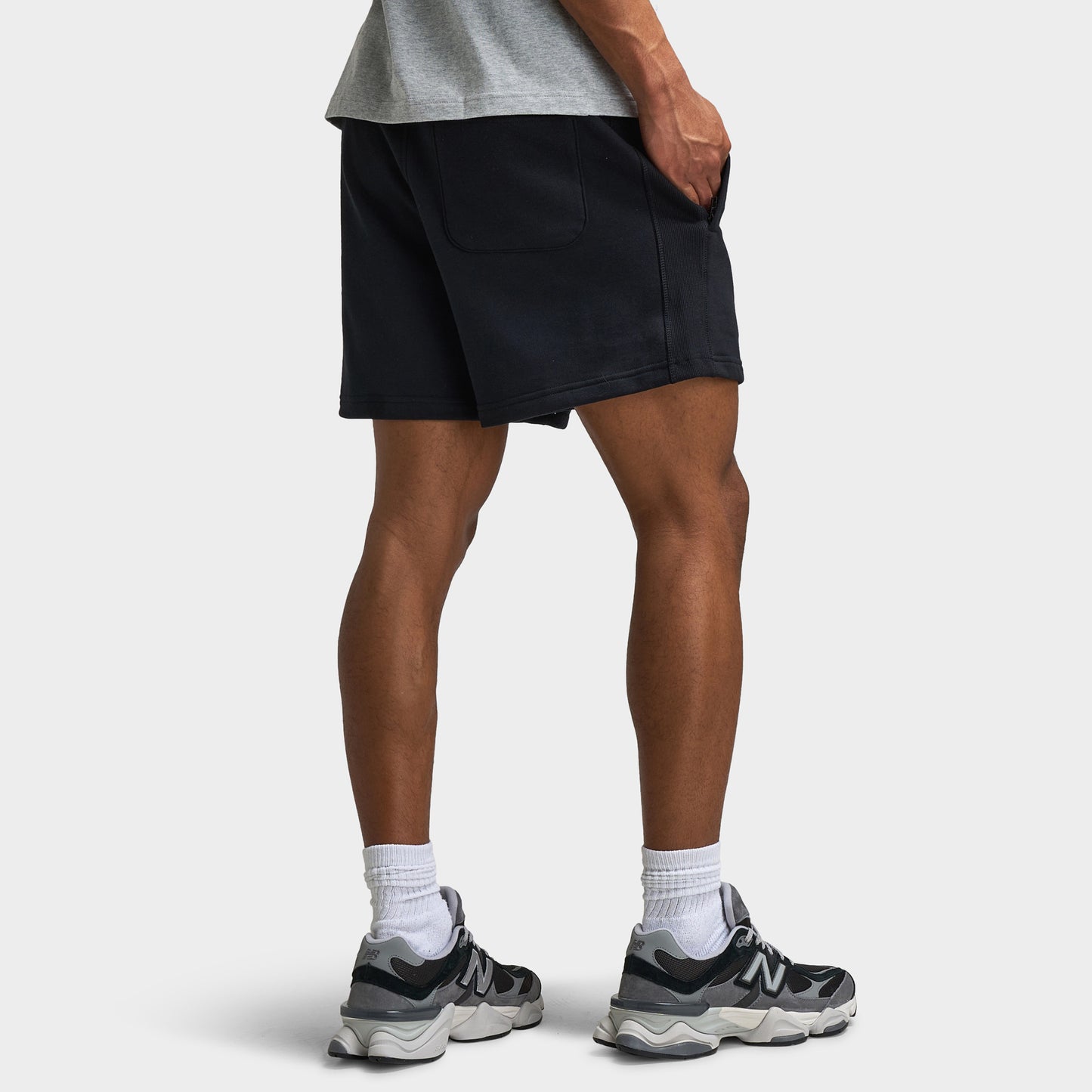 New Balance Athletics French Terry 5" Shorts / Black