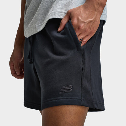 New Balance Athletics French Terry 5" Shorts / Black
