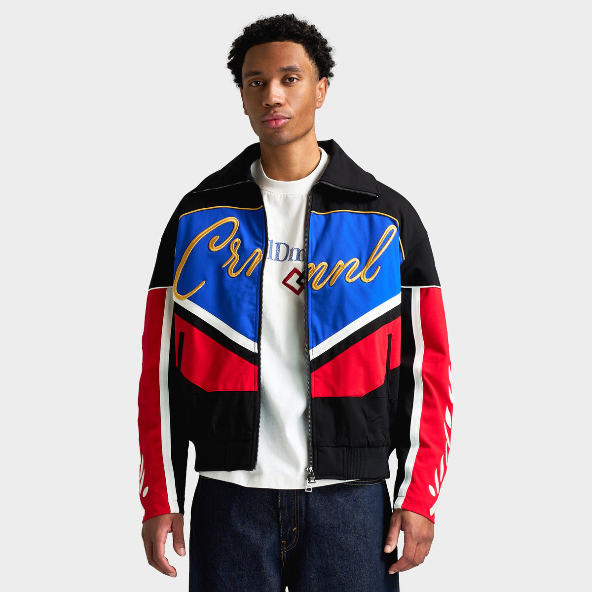 Criminal Damage Mt 91 Racer Jacket Black / Red