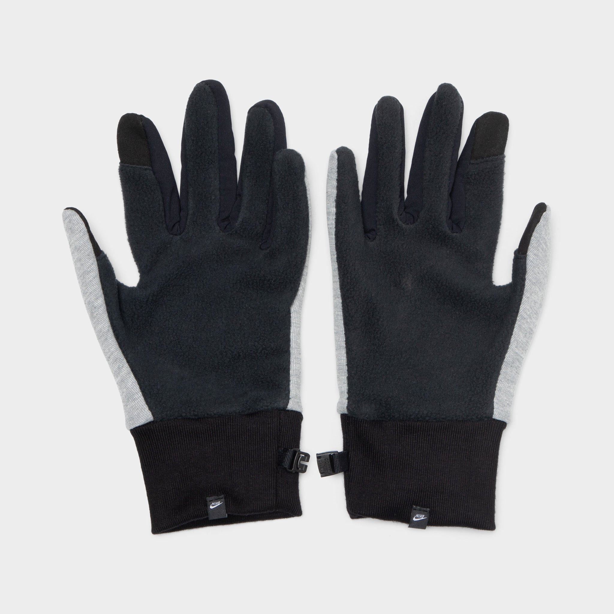 tech fleece gloves grey
