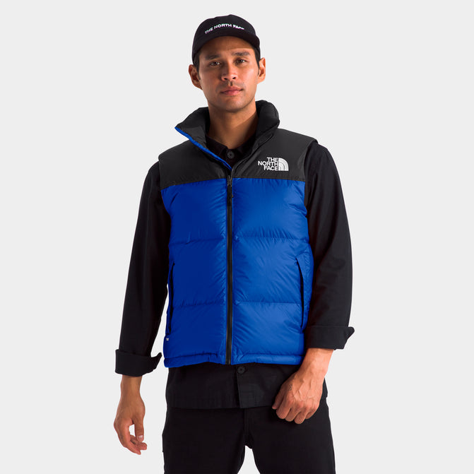 Blue north face vest hotsell