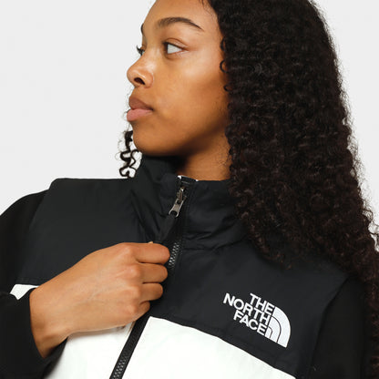 Veste Nuptse 1996 Retro de The North Face pour Femmes Gardenia Blanc / Noir