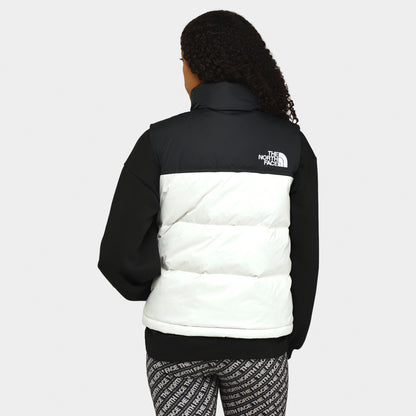 Veste Nuptse 1996 Retro de The North Face pour Femmes Gardenia Blanc / Noir