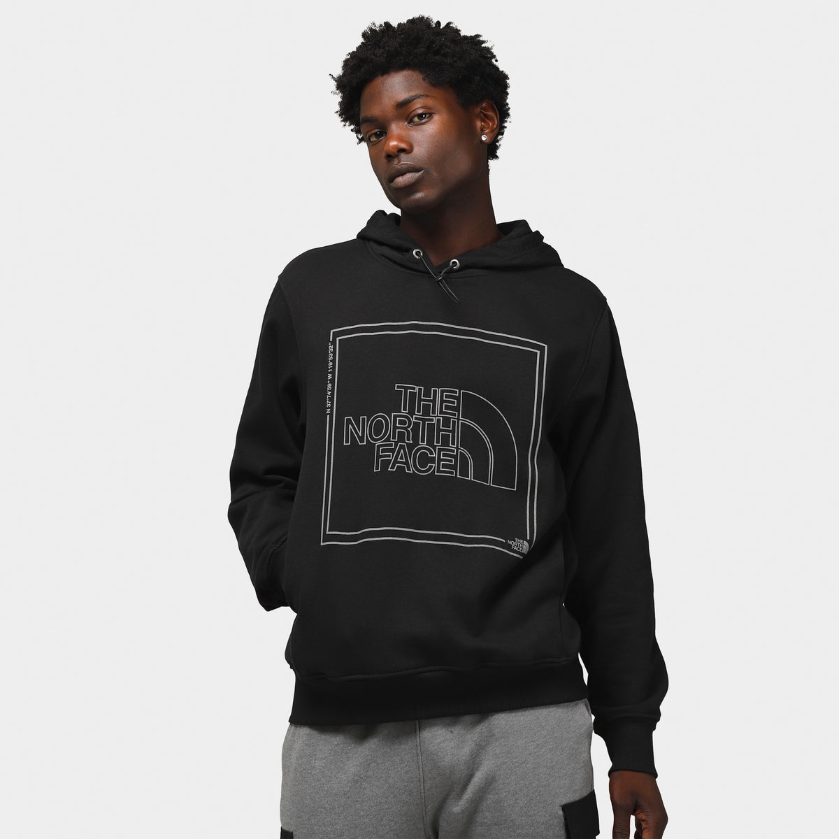 The North Face Coordinates Pullover Hoodie TNF Black / Silver Reflecti ...
