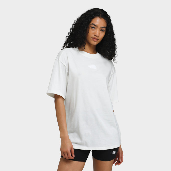 The North Face Women s Evolution Oversized T shirt White Dune