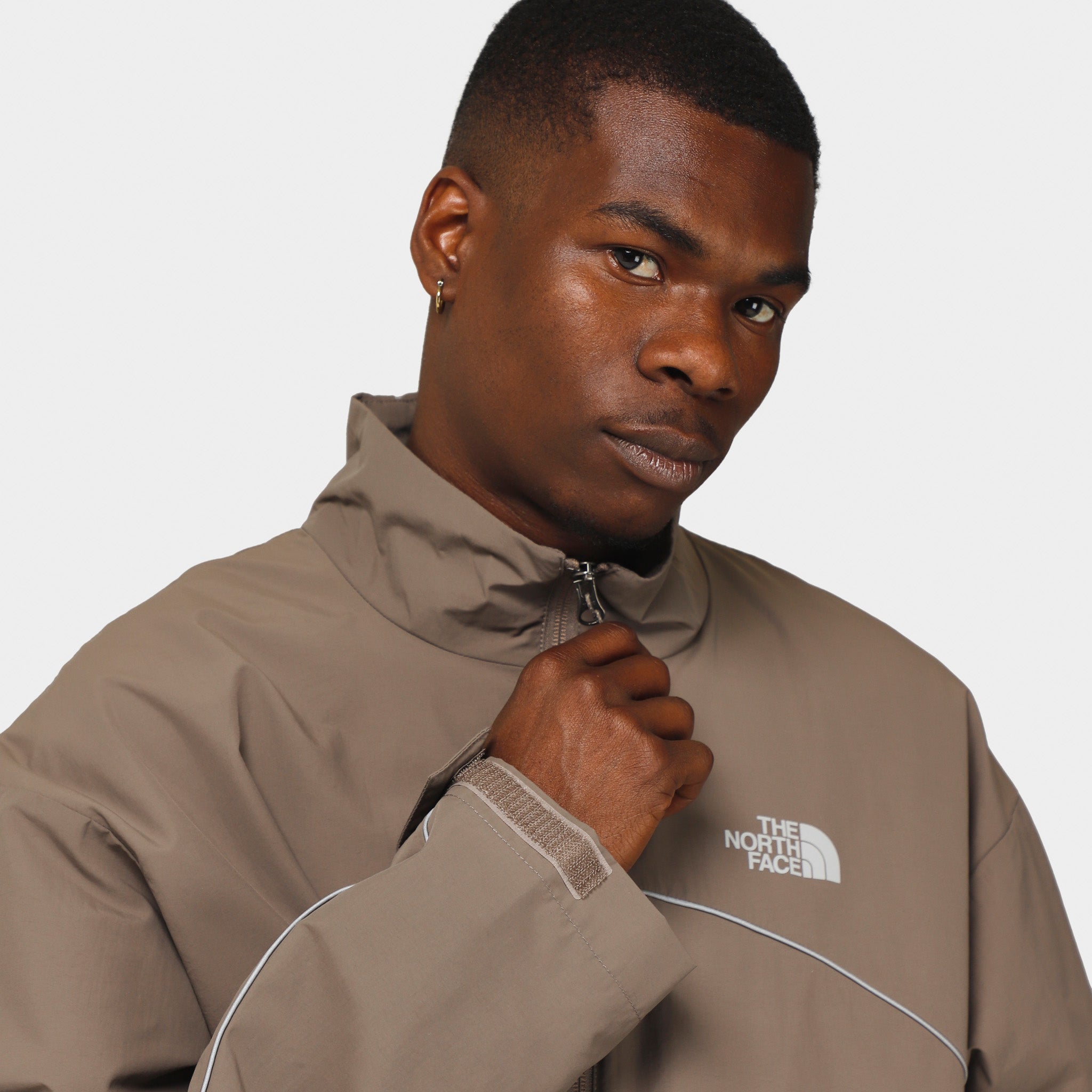 The North Face Tek Piping Wind Jacket / Falcon Brown – JD Sports