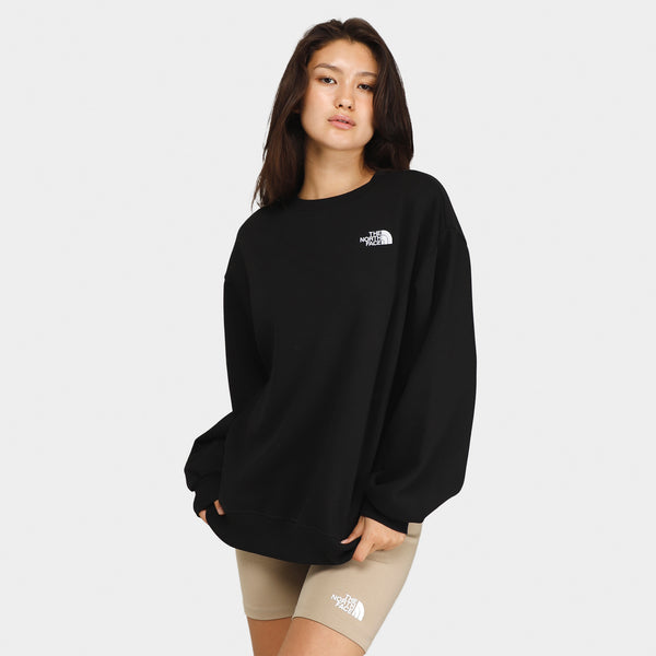 The North Face Womens mesh crew sweater jumper White Black