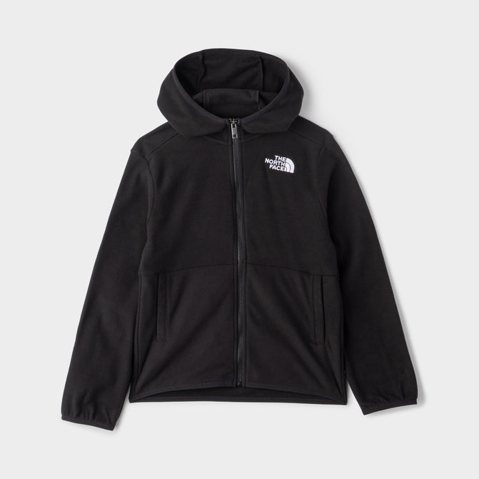 The North Face Glacier Full Zip Hooded Jacket Youth L TNF Black
