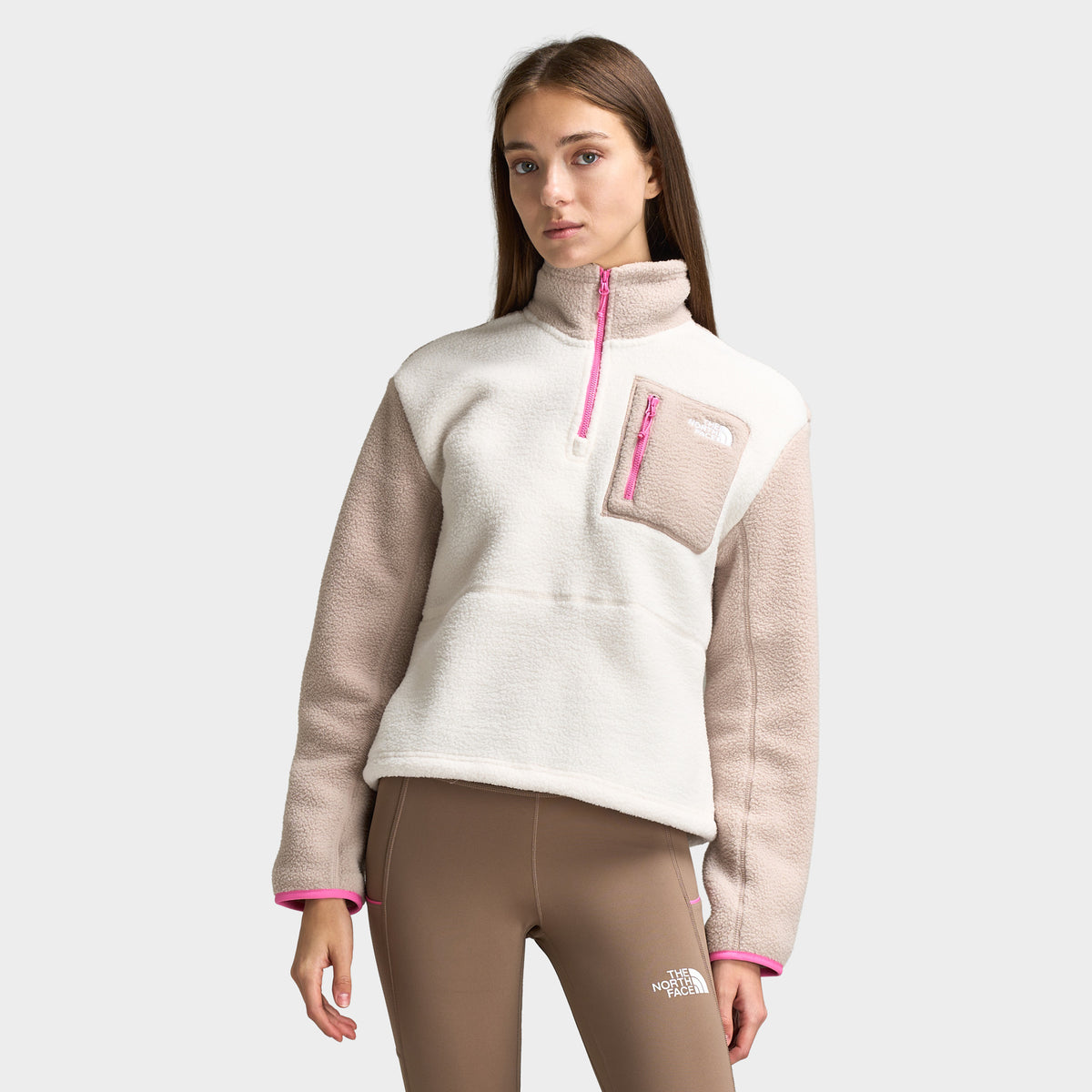The North Face Femme Yumiori 1/4-Zip Dune Blanche / Taupe