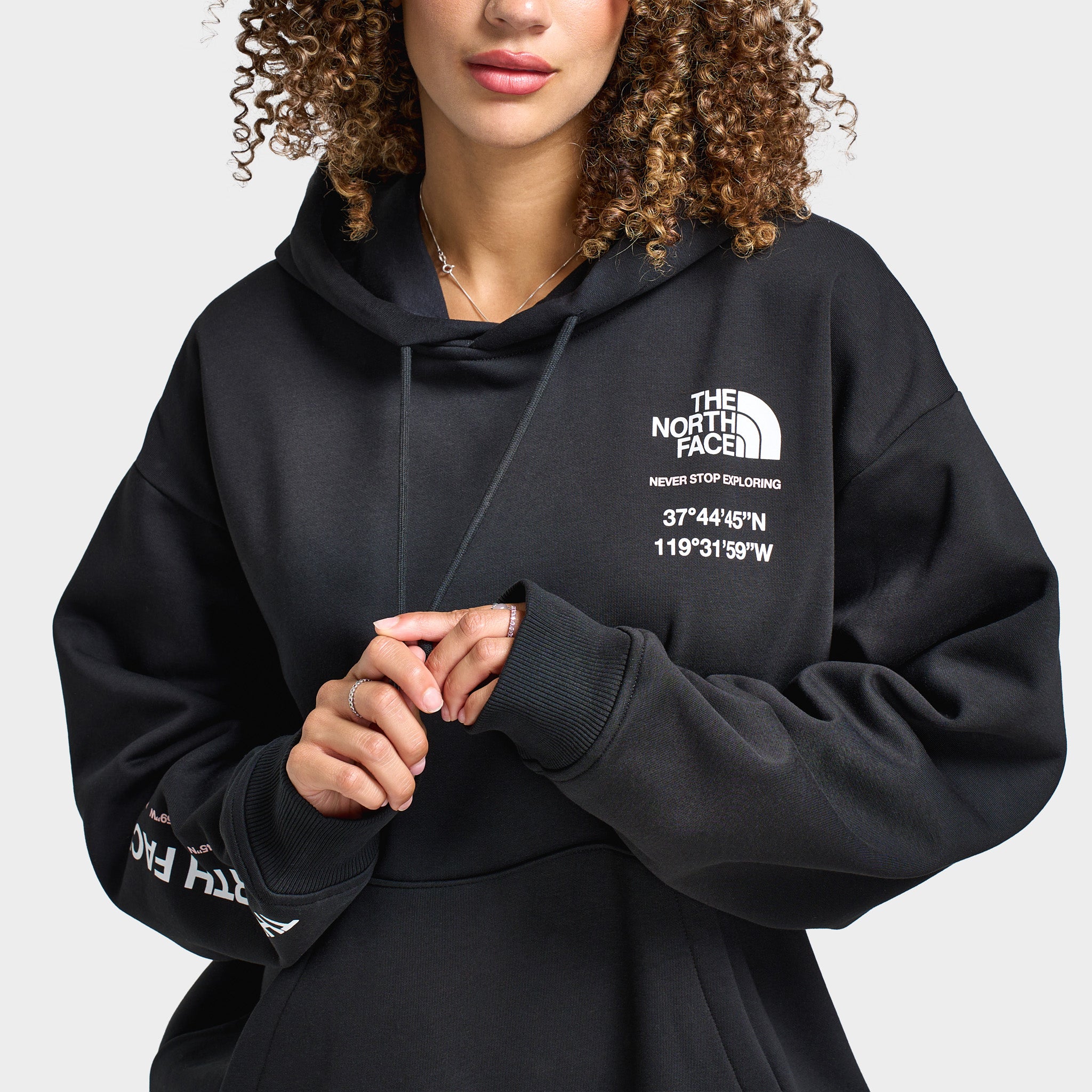THE NORTH FACE シャープエンドフーディレディースウェア The North Face Women's Balanced Oversized Hoodie / Black – JD Sports