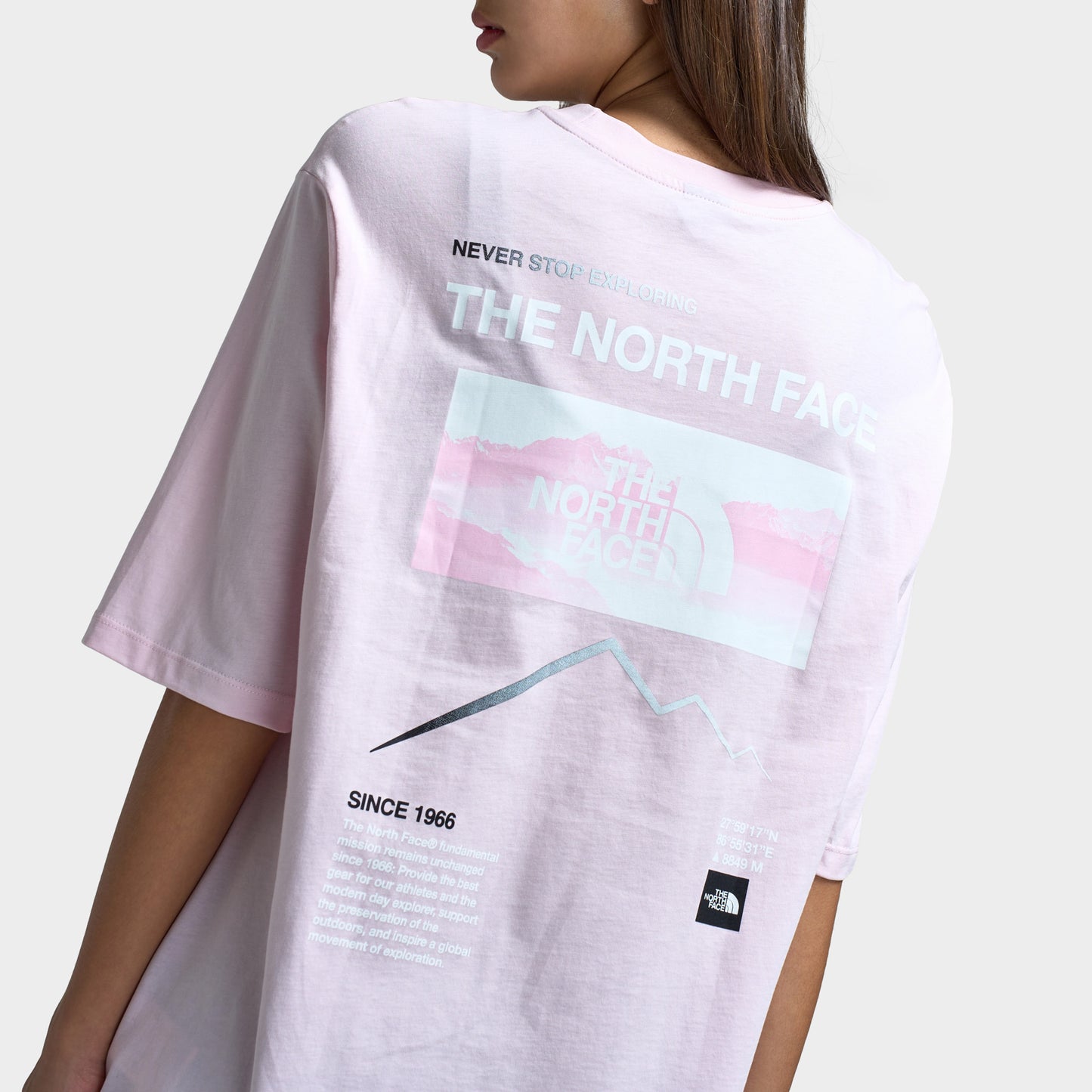 The North Face Women's Gradient Oversized T-Shirt / Pale Blossom