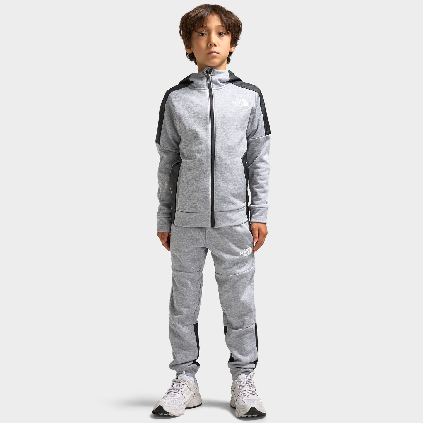 The North Face Junior's Mittellegi Full-Zip Fleece / Heather Grey