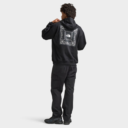 The North Face Oversized Bandana Print Pullover Hoodie / TNF Black