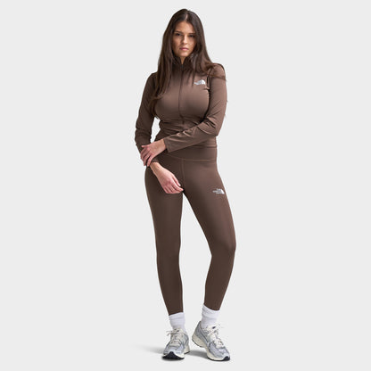 The North Face Women's Performance Simple Full-Zip / Smokey Brown