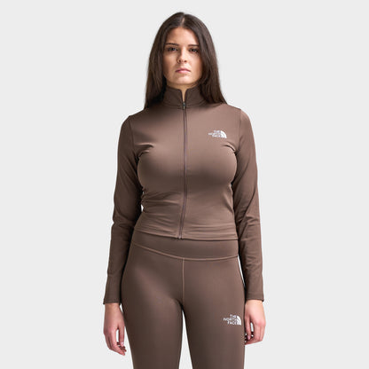 The North Face Women's Performance Simple Full-Zip / Smokey Brown