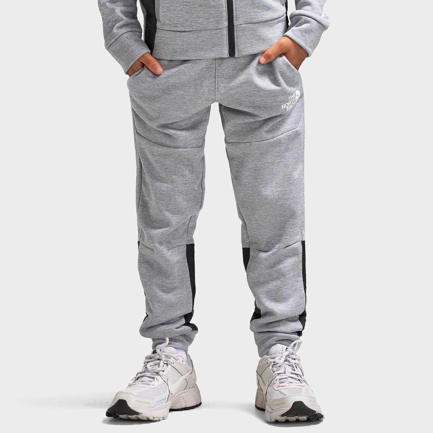 The North Face Juniors' Mittelllegi Fleece Joggers / Heather Grey