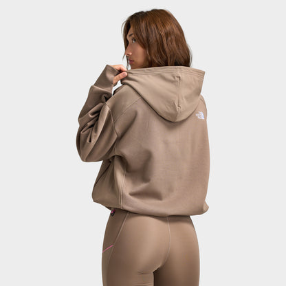 The North Face Women's Grid Boxy Hoodie / Garnet