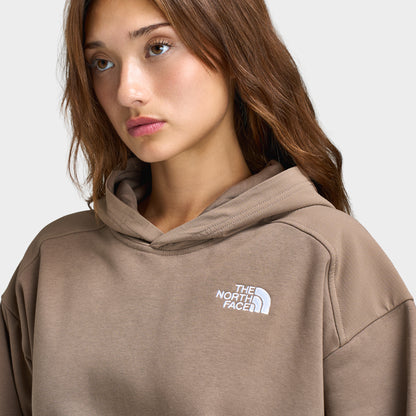 The North Face Women's Grid Boxy Hoodie / Garnet