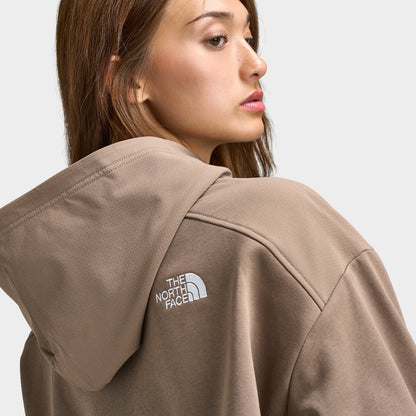 The North Face Women's Grid Boxy Hoodie / Garnet