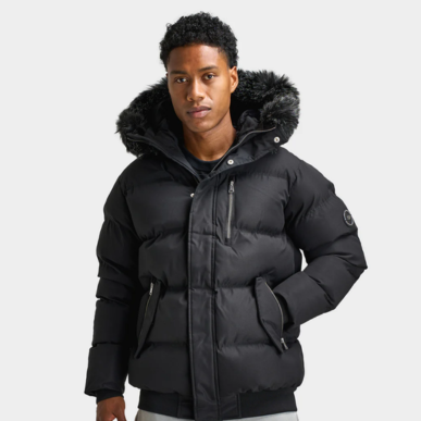 Man wears Supply & Demand Commander Jacket "Black". Shop Men's Clothing now