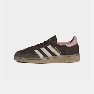 adidas Originals Women's Handball Spezial "Dark Brown / Alumina - Wonder Mauve" shoe. Shop Women's Shoes now