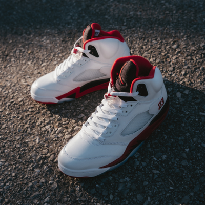 Nike Air Jordan 5 Retro OG "Black / Red". Shop kid's shoe sale now at JD Sports.