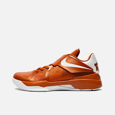 Nike KD 4 Retro Texas PE Desert "Orange / White" shoe. Shop sneaker Releases now. 