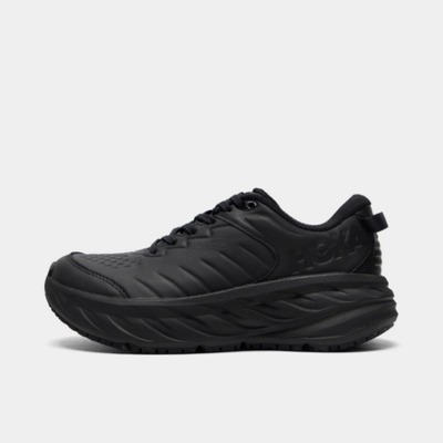 Hoka Women's Bondi SR "Black / Black" shoe. Shop Women's new arrivals now. 