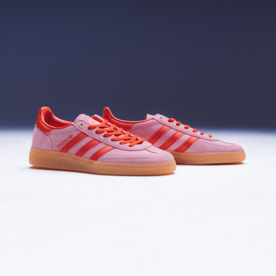 adidas Originals Women's Handball Spezial "Semi Pink Glow / Better Scarlet - Gum". Shop Women's shoe sale now at JD Sports.