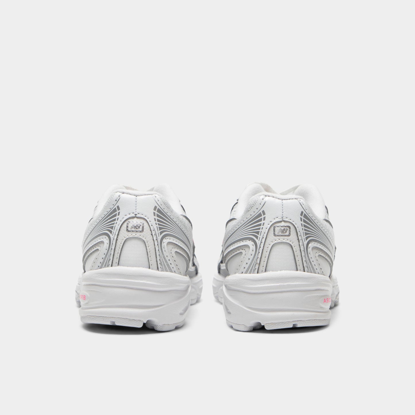 New Balance Children's 740 Silver Metallic / Signal Pink