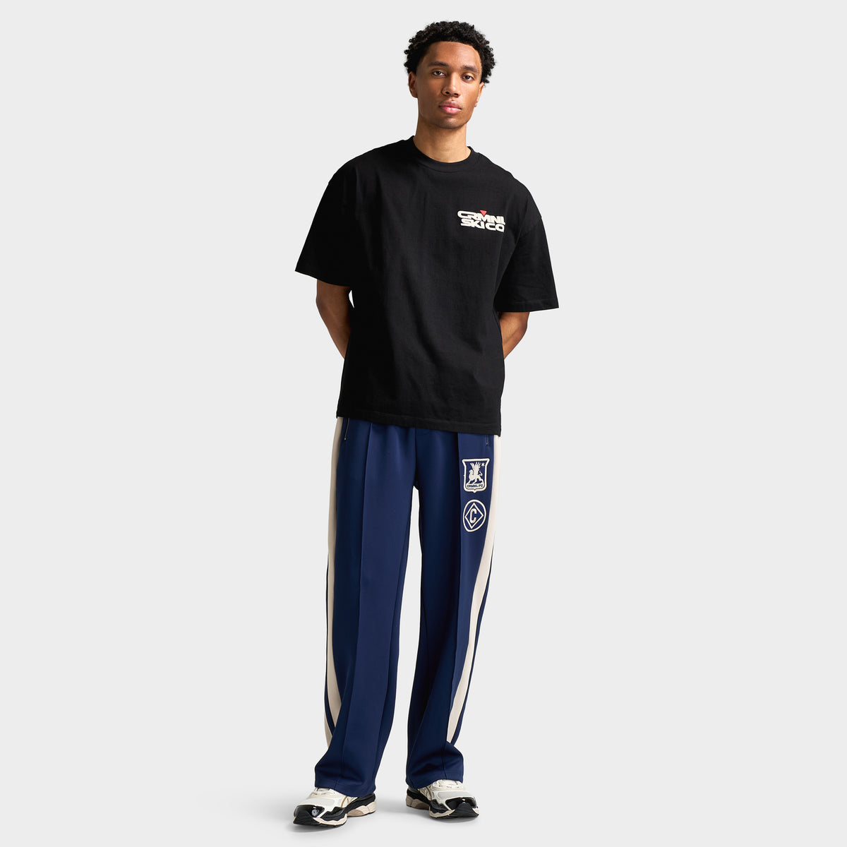 Criminal Damage Panel FC Track Pants / Navy