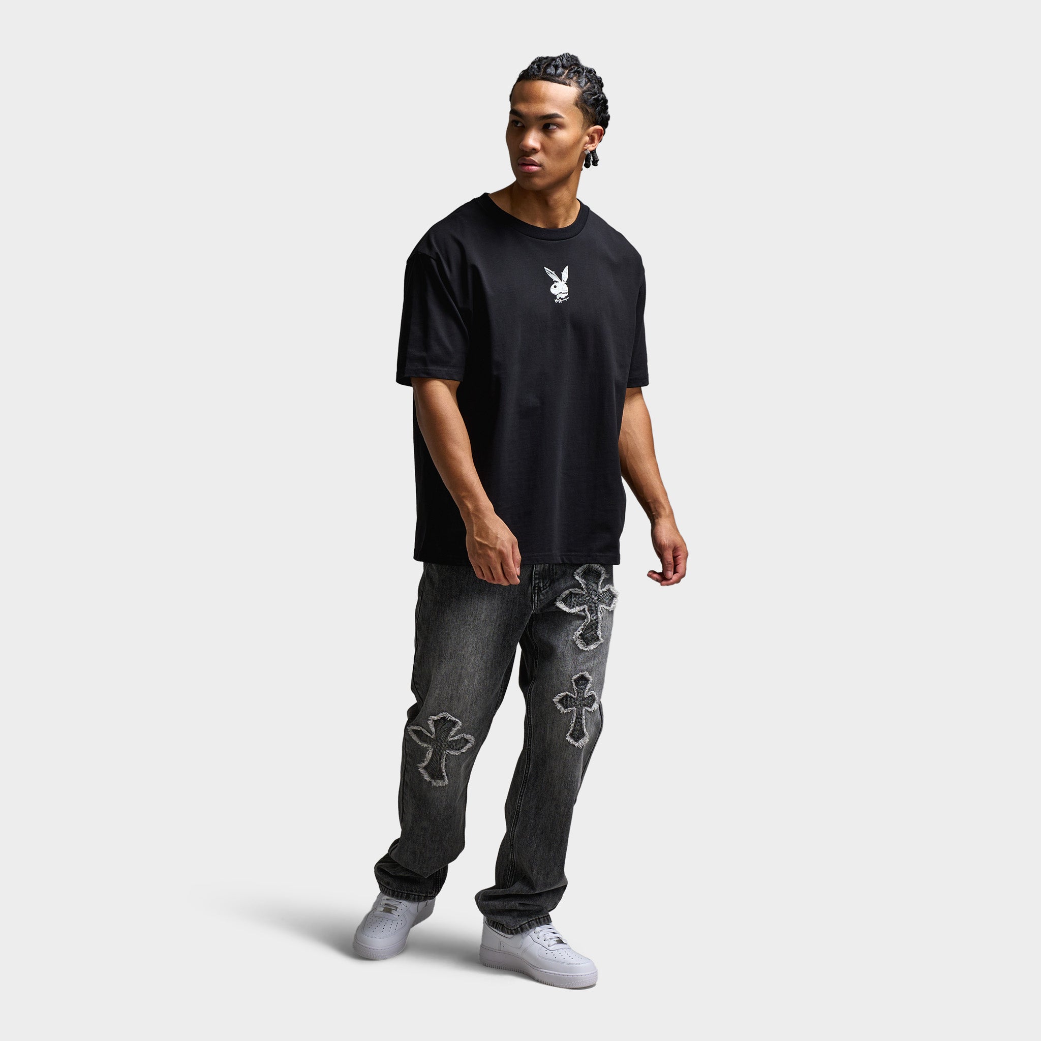 Playboy Chrome RH Oversized Graphic T-Shirt / Black – JD Sports