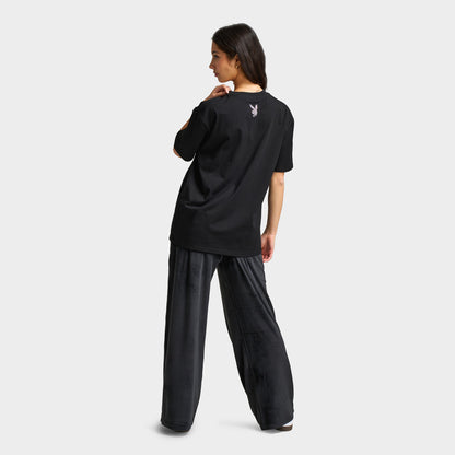 Playboy Chastity Samone Diamonte T-shirt / Noir