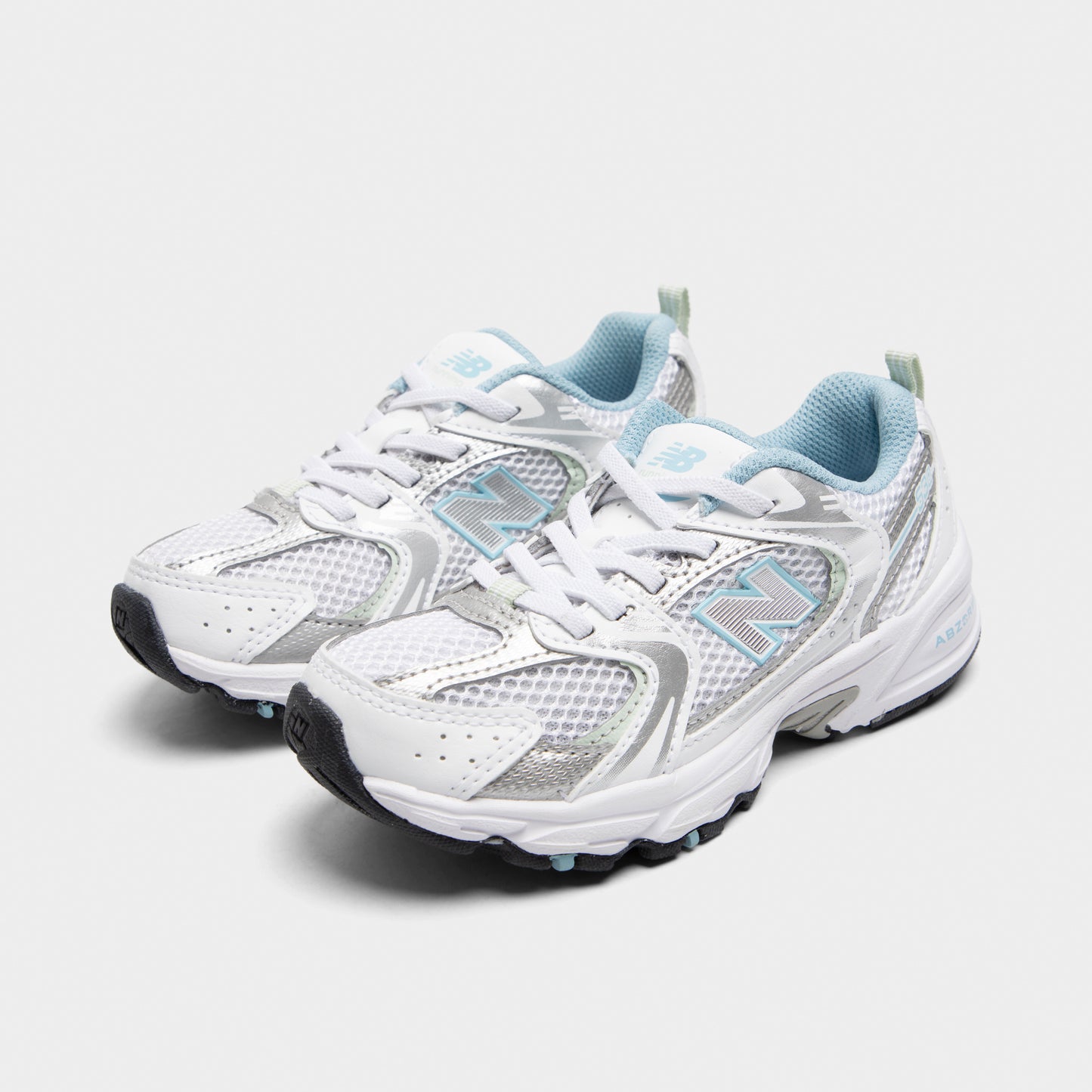 New Balance Children's 530 White / Silver - Light Blue