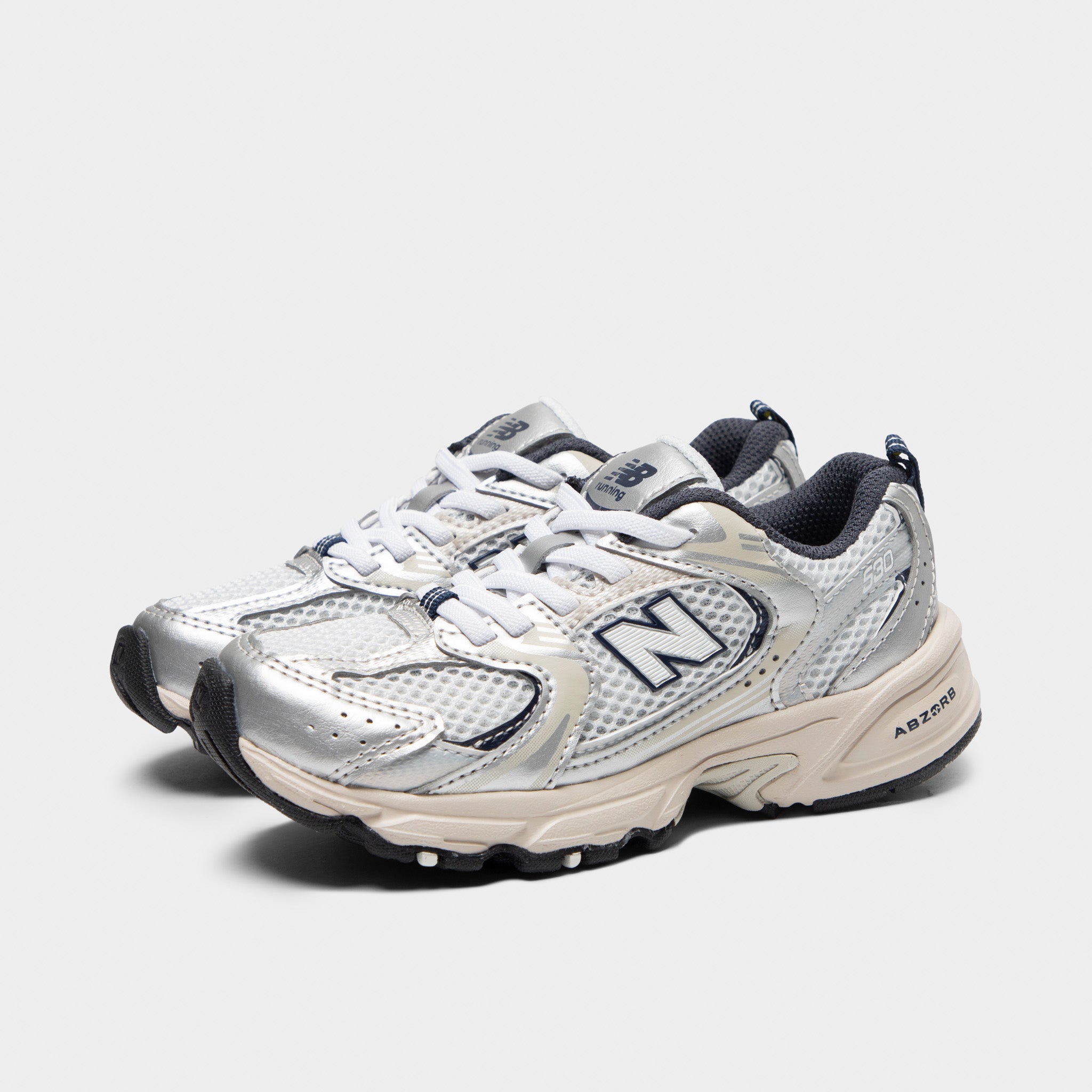 New Balance Children's 530 Summer Fog / Nimbus Cloud - NB Navy