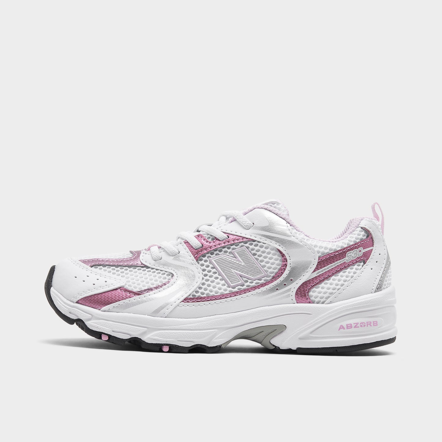 New Balance Enfants 530 Blanc / Rose Sucre