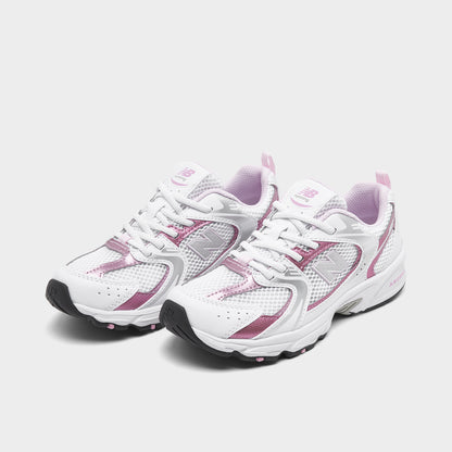 New Balance Enfants 530 Blanc / Rose Sucre