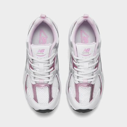New Balance Enfants 530 Blanc / Rose Sucre